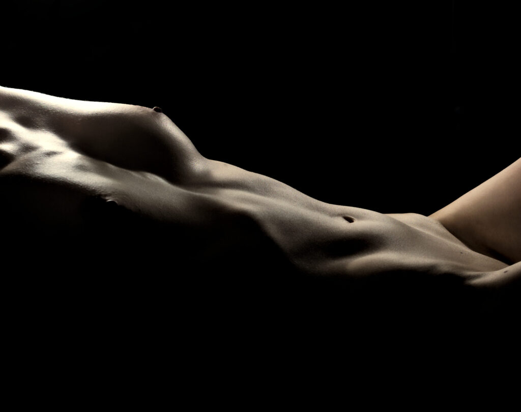 Photograph of a nude model at BadBoy Photography in Boise, Idaho.